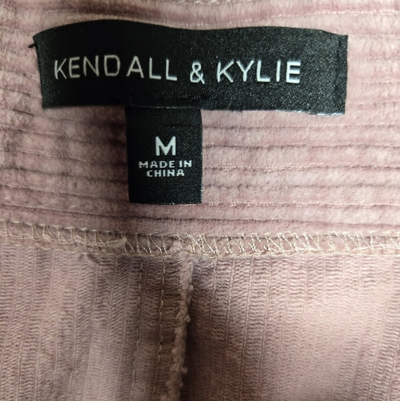 Kendall & Kylie Corduroy Mini Skirt in Blush Pink Medium Women's - Picture 3 of 5